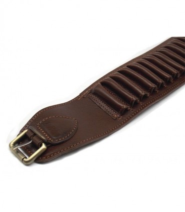 Cartuccera Delfiero cuoio per carabina calibro 30 06 e similari