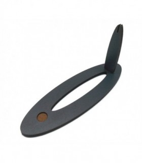 Espositore in legno nero per coltello singolo