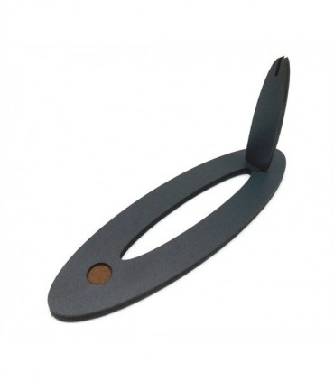 Espositore in legno nero per coltello singolo
