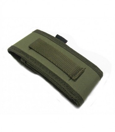 Fodero in tela verde per coltello imbottito Barbaric da 13 cm