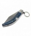 Coltello Sicilia transumanza Acero con anello manico palissandro blu