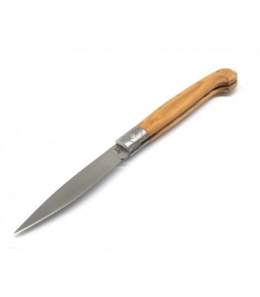 Coltello pattada inox manico ulivo 18 cm testina in acciaio