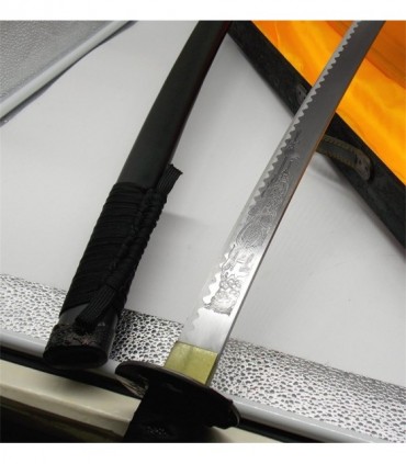 Katana nera ornamentale con valigetta