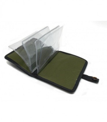 Portalicenza Ra Sport in tessuto verde e nero