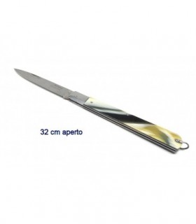 Coltello stiletto siciliano 32 cm con testina in acciaio