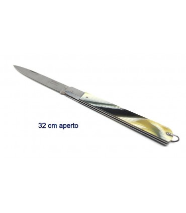 Coltello stiletto siciliano 32 cm con testina in acciaio