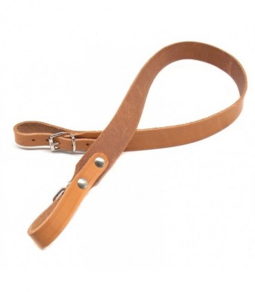 Bretella porta fucile in vacchetta naturale ingrassata