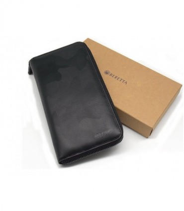 Portafoglio Beretta con zip in pelle