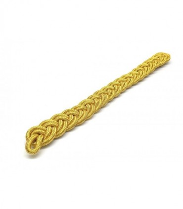 Treccia dorata per berretto a quattro fili