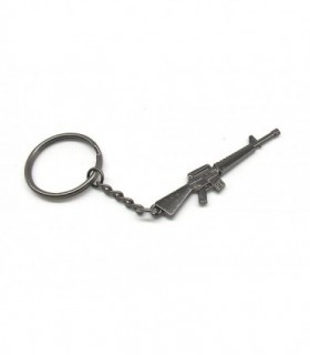 Portachiavi miniatura metallo arma fucile M16 09420