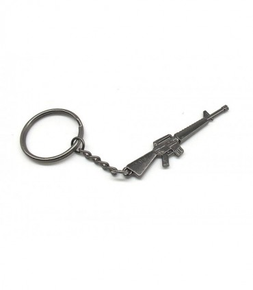 Portachiavi miniatura metallo arma fucile M16 09420