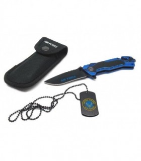Coltello Albainox da soccorso Air Force con fodero e con collana