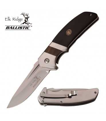 ER-A167BK- Hunting Knife - SPRING ASSISTED KNIFE 4.9" CLOSED