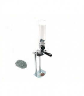 Dosatore micrometrico Delfiero per polvere con tubo in vetro