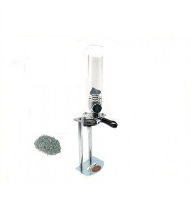 Dosatore micrometrico Delfiero per polvere con tubo in vetro