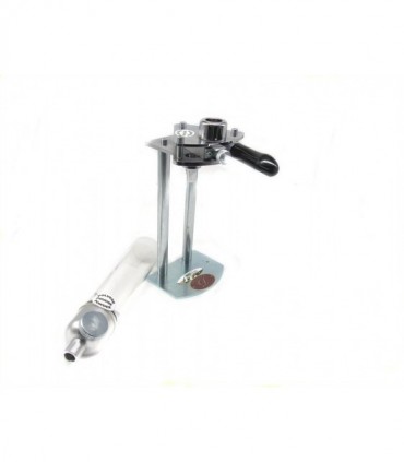 Dosatore micrometrico Delfiero per polvere con tubo in vetro