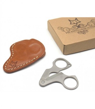 Tagliasigari Figaro Fox inox sabbiato