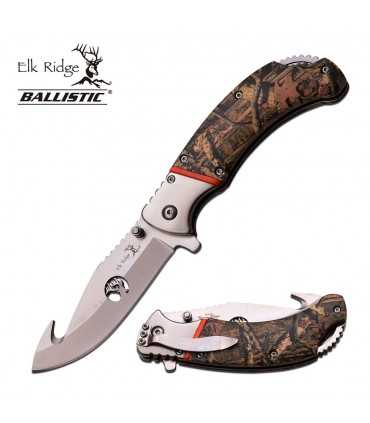 ER-A162 Coltello tascabile da caccia pieghevole apertura assistita lama inox starnatore