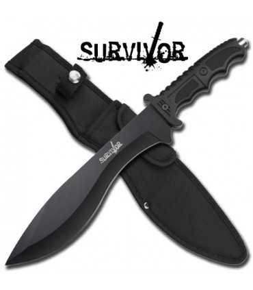 HK-717 Outdoor fixed blade knife 15" overall with nylon sheath