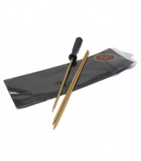 Bacchetta Delfiero ottone per pulizia carabina asta 3 pezzi con custodia