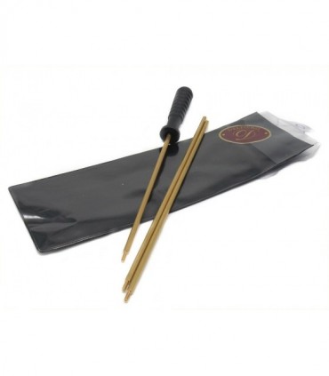 Bacchetta Delfiero ottone per pulizia carabina asta 3 pezzi con custodia