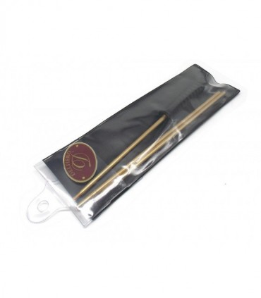 Bacchetta Delfiero ottone per pulizia fucile asta 3 pezzi con custodia