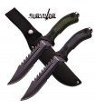 copy of HK-791 - Survivor outdoor fixed blade knife 12,75" overall - with nylon sheath