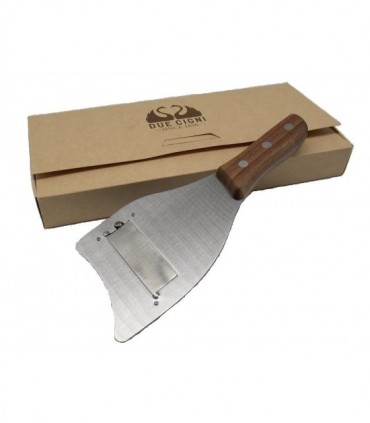 Affetta tartufi Due Cigni inox con manico noce