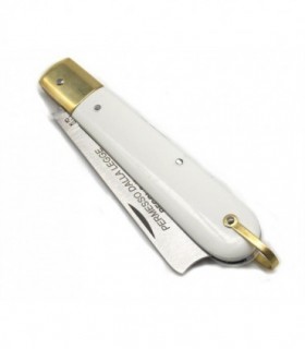 Coltello senza punta De Luca Mozzetta manico bianco