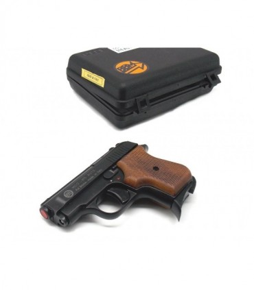 Pistola Bruni a salve 315 auto calibro 8 mm guancette in legno Top Firing
