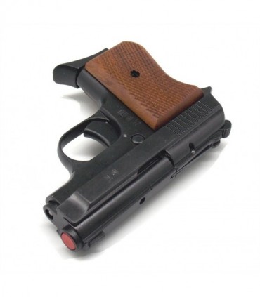 Pistola Bruni a salve 315 auto calibro 8 mm guancette in legno Top Firing