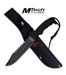 MT-20-57 Coltello militare a lama fissa da 18 cm acciaio inox con fodero SURVIVAL Outdoor