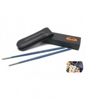 Bacchette Due Cigni per Sushi in titanio con punta lunga