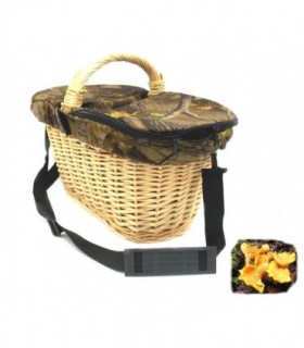 Cesta paniere Ra Sport in vimini bianco porta funghi