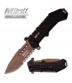 MT-A928BT Coltello americano POLICE tascabile militare pieghevole apertura assistita INOX