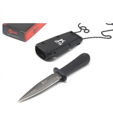 Coltello K25 da caccia con fodero rigido a collana