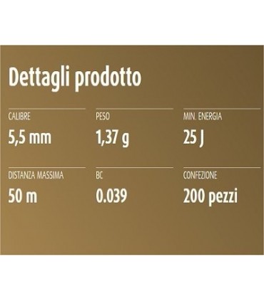 Pallini HN Baracuda Match 5,5 per carabina aria compressa