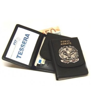 Portafoglio Vega cuoio 1WD54 Forze Armate