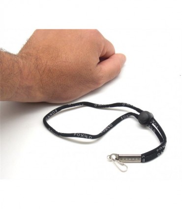 Cordino nero da polso ideale per fischietto Fox40 e altri fichietti