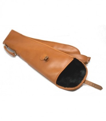 Fodero Delfiero in pelle di vitello per fucile con bretella