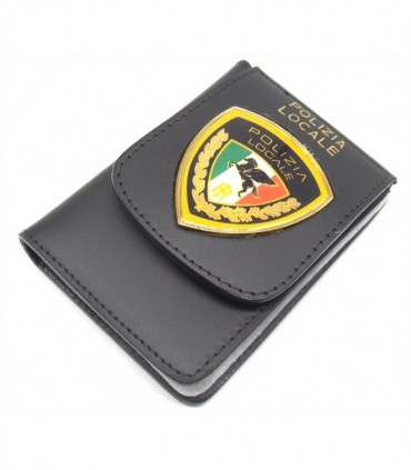 Portafoglio Vega cuoio Polizia Locale scudo