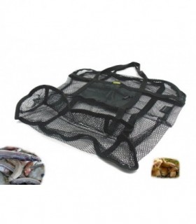 Borsa Ra Sport a rete nera con taschino per funghi tartufi