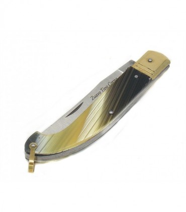 Coltello De Luca Zuavo manico in finto corno 19 cm