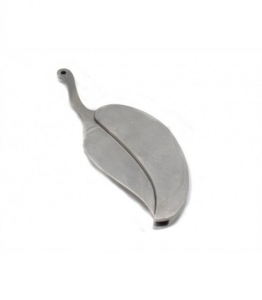 Coltello foglia in acciaio lama 6 cm