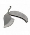 Coltello foglia in acciaio lama 6 cm
