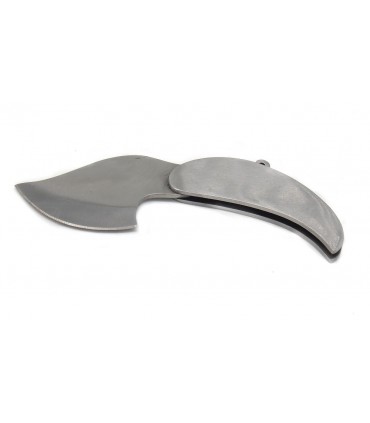 Coltello foglia in acciaio lama 6 cm