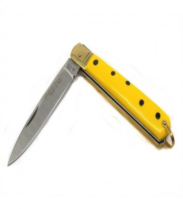 Coltello De Luca sfilato di Frosolone 19 cm manico giallo