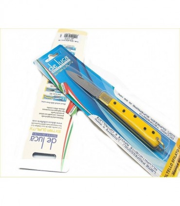 Coltello De Luca sfilato di Frosolone 17 cm manico giallo