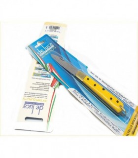Coltello De Luca sfilato di Frosolone 15 cm manico giallo