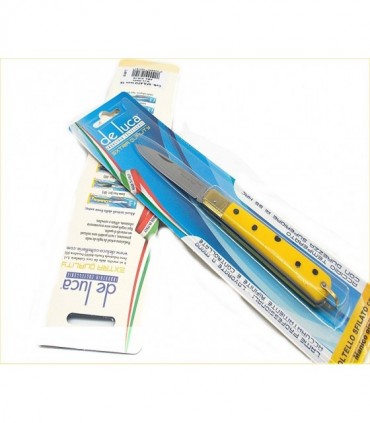Coltello De Luca sfilato di Frosolone 15 cm manico giallo